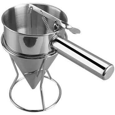 Embudo Con Dosificador Acero Inox. (chino Pistón)