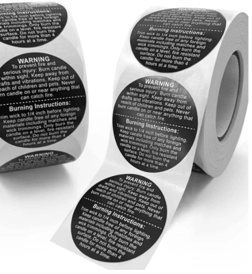 Etiqueta de seguridad para Velas (10 unidades)1