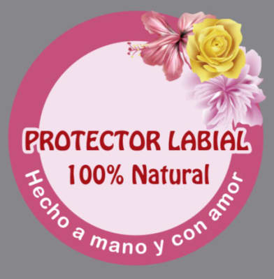 PL3 Etiqueta (X8) 3.5 Circular Protector Labial Hecho a Mano con Amor