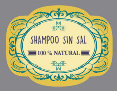 FG3 Etiqueta (X4) 6.1 x 4.7 Shampoo Sin Sal Natural