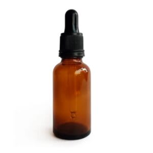 Gotero Vidrio Ambar 30 ml con chupete