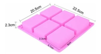 MOLDE SILICONA RECTANGULAR