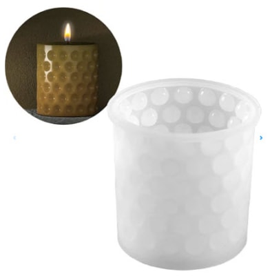 MOLDE SILICONA CILINDRICO BURBUJA