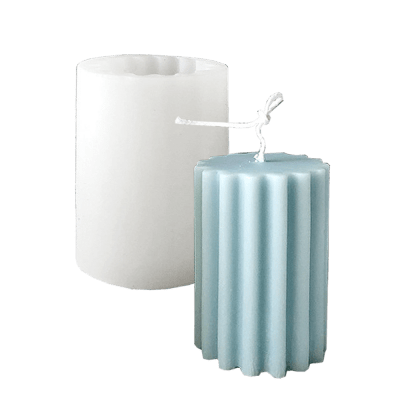 MOLDE SILICONA CILINDRO LINEAS