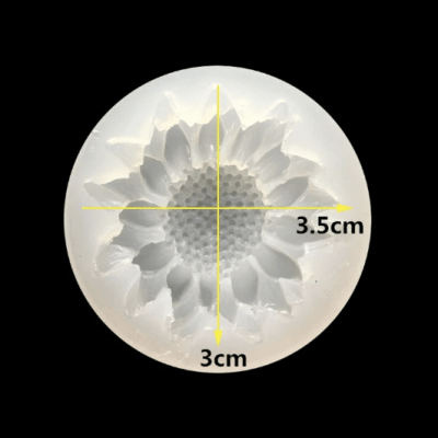 MOLDE SILICONA GIRASOL DECORACION