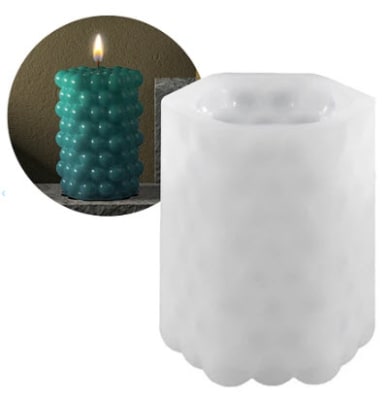 MOLDE SILICONA HEXAGONAL BURBUJA