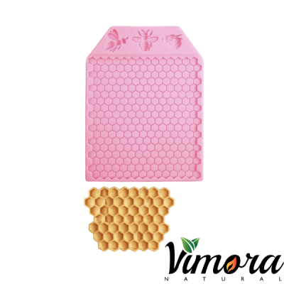 MOLDE SILICONA LAMINA PANAL ABEJA MAS 3 ABEJITAS
