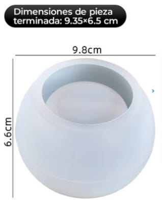MOLDE SILICONA MACETA CIRCULAR