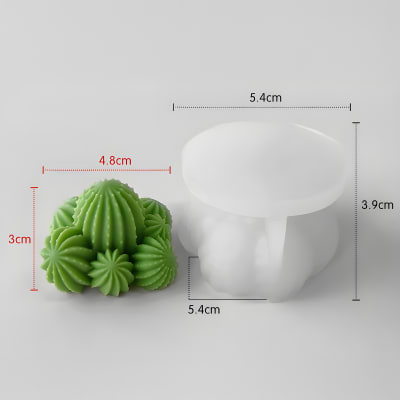 MOLDE SILICONA PLANTA CACTUS