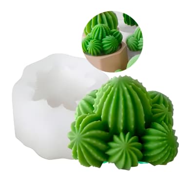 MOLDE SILICONA PLANTA CACTUS