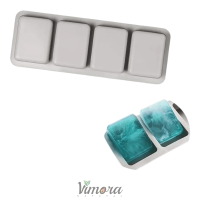 MOLDE SILICONA RECTANGULAR 4 UNIDADES