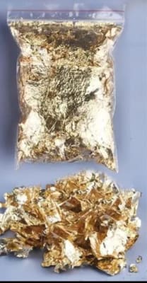 PAPEL DE ORO DECORACION 1 GRS