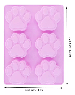 MOLDE SILICONA PATITAS DE PERRO