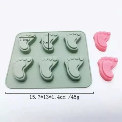 MOLDE SILICONA PIE DE BEBE