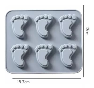 MOLDE SILICONA PIE DE BEBE