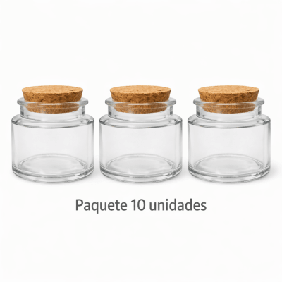 PACK 10 FRASCO CORCHO 100 ML1