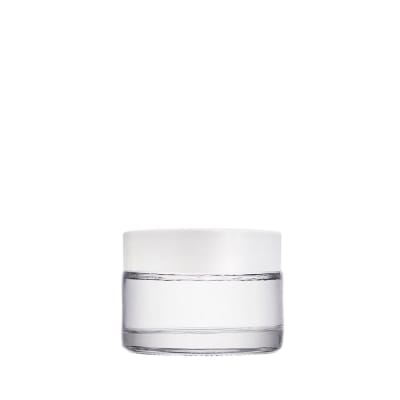 Pote Crema Vidrio Recto Transparente 50 grs