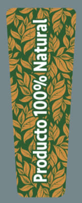 FP2 Etiqueta (X9) 3.8 x 9.0 Producto Natural Pomo