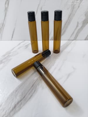 Envase vidrio Roll On 10 ml (Ambar)*2
