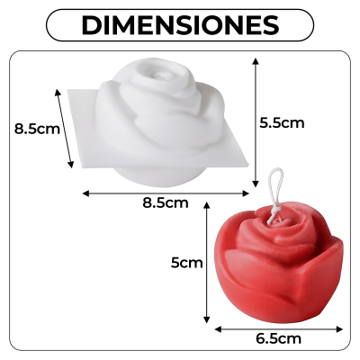 MOLDE SILICONA ROSA 7