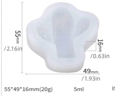 MOLDE SILICONA CACTUS MINI