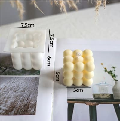 MOLDE SILICONA 9 CIRCULOS 3D