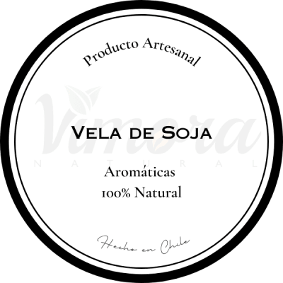 Etiqueta Vela de Soja Blanca 5 x 5 cm (6 Unidades)