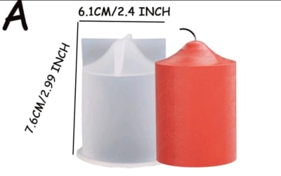 MOLDE SILICONA CILINDRO CONICO 7.6X6 CM