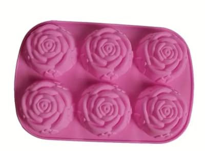 MOLDE DE SILICONA ROSA 4