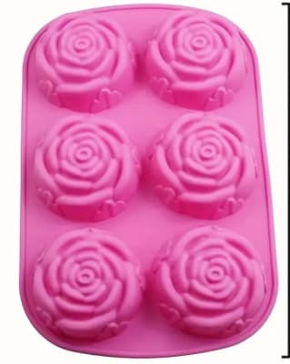 MOLDE DE SILICONA ROSA 4