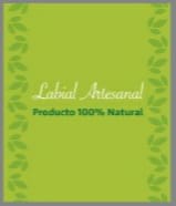 L1 Etiqueta (x4) 4.5 x 3.8 Labial Artesanal Producto Natural VERDE1