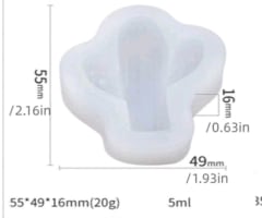 MOLDE SILICONA CACTUS MINI