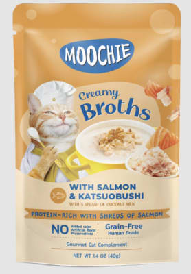 Moochie creamy Broths salmon & katsuobushi 40 gr