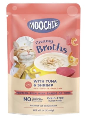 Moochie creamy Broths tuna & Shrimp 40 gr