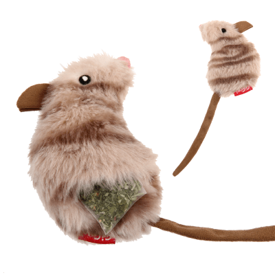 Gigwi Refillable catnip mouse tea bags