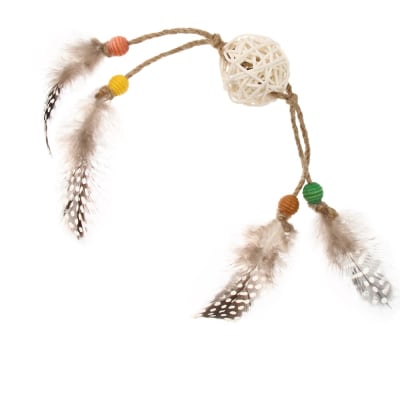 Gigwi Catch scratch rattan/plumas cafe