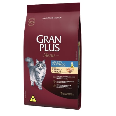 Gran Plus Gato adulto castrado pollo y arroz 3 Kg