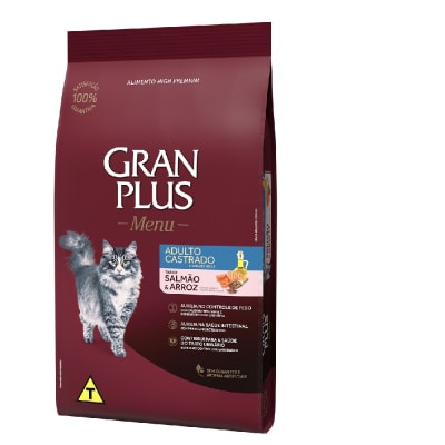 Gran Plus Gato adulto castrado salmón y arroz 3 Kg
