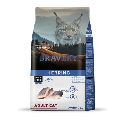 Bravery cat adult Herring 2 Kg