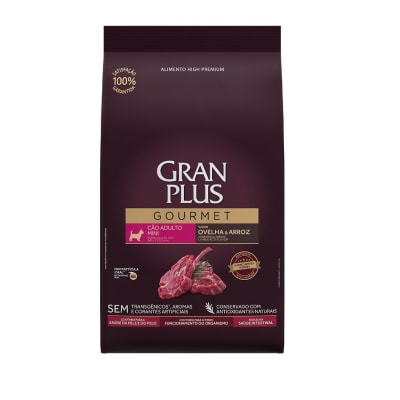 Gran Plus Gourmet perro mini adulto cordero y arroz 3 Kg