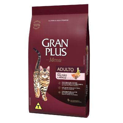 Gran Plus Gato adulto salmón y arroz 10 Kg