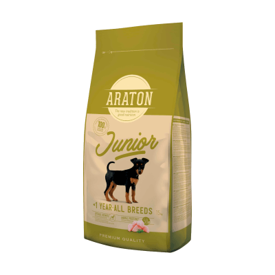 Araton dog Junior All Breeds pollo, pato y pavo 15 Kg