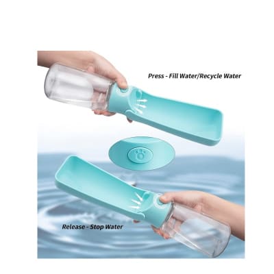 Puppylandia bebedero portátil con correa 550 ml