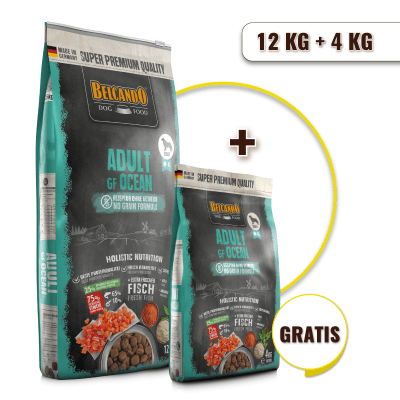 Pack Belcando Adult GF Ocean 12.5 Kg + 4 Kg de regalo