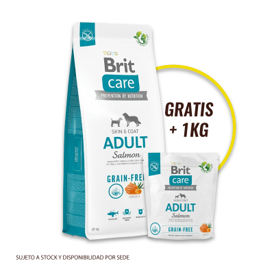 Promo Brit Care GF Adult Salmon & Potato 12 Kg + 1 bolsa de 1 Kg