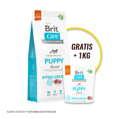 Promo Brit Care Puppy Lamb Hipoalergénico + 1 bolsa de 1 Kg