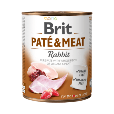 Brit pate & meat rabbit 800 gr