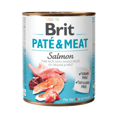 Brit Pate & Meat Salmon 800 gr