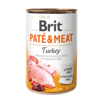 Brit Pate & Meat Turkey 400 gr