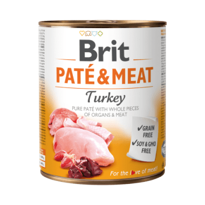 Brit Pate & Meat Turkey 800 gr